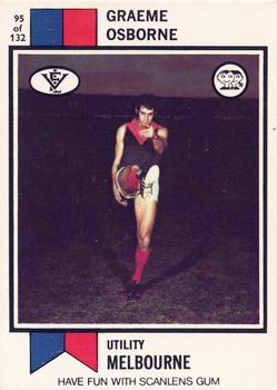 1974 Scanlens VFL #95 Graeme Osborne Front